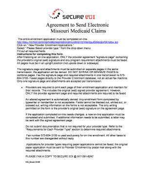 Missouri Medicaid Provider Enrollment Agreement