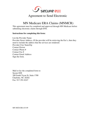 MN Medicare ERA Claims Agreement