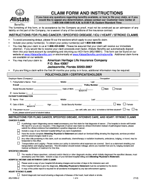 Allstate Benefits Claim Form