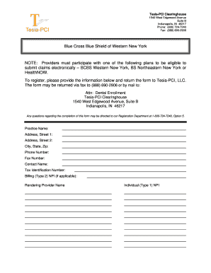 Dental Enrollment Form