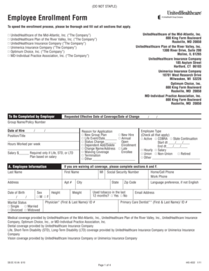 Employee Enrollment Form
