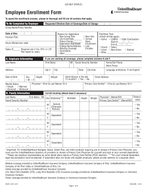 Employee Enrollment Form