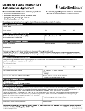 Electronic Funds Transfer Authorization Agreement
