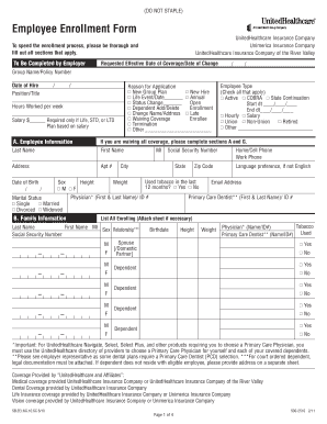 Employee Enrollment Form