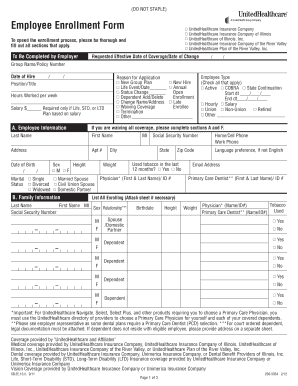 Employee Enrollment Form
