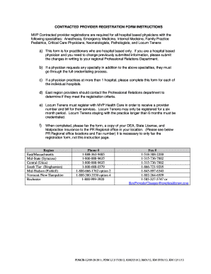 Contracted Provider Registration Form
