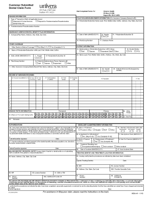 Dental Claim Form