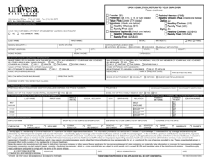 Univera Healthcare Enrollment Form