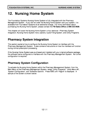 Fillable Online NURSING HOME SYSTEM 12 Fax Email Print - pdfFiller