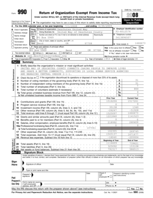 Form 990 Return of Organization Exempt From Income Tax