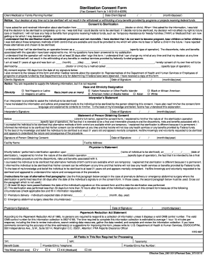Sterilization Consent Form