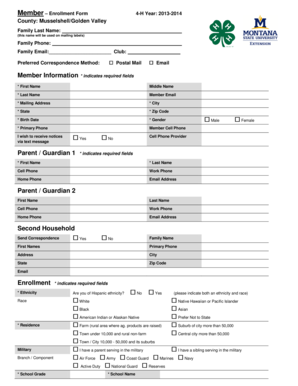 4-H Enrollment Form
