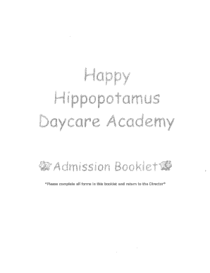 Texas Daycare Admission Form
