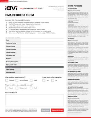 Customer Return Merchandise Authorization