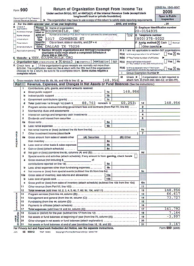 Form 990 EZ Tax Return