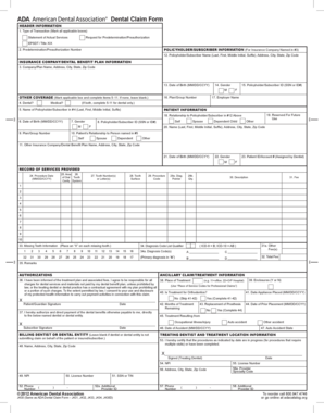 Dental Claim Form