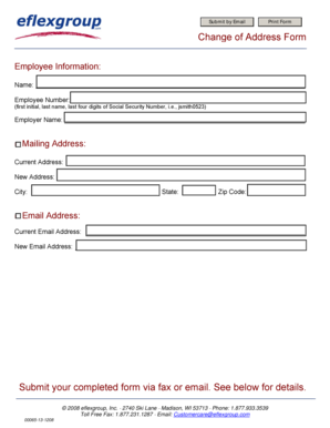 Change of Address Form