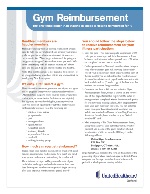 Gym Reimbursement Form