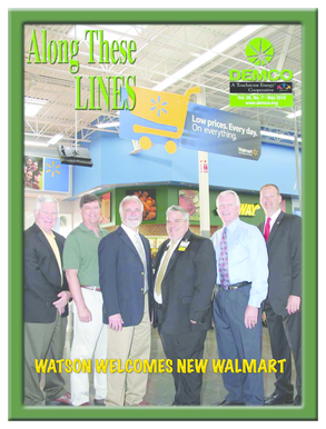 Watson Welcomes neW Walmart - Demco - demco