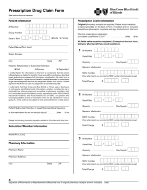 Prescription Drug Claim Form