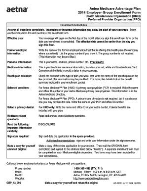 Aetna Medicare ESA PPO Enrollment Form - Columbia University - hr columbia