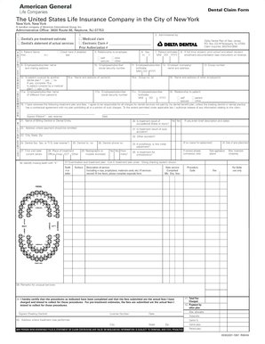 Dental Claim Form