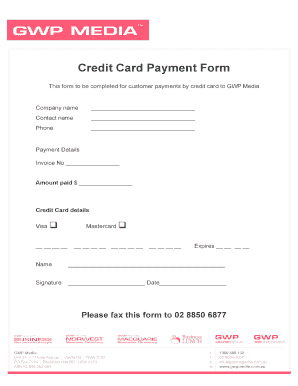 Credit Card Payment Form