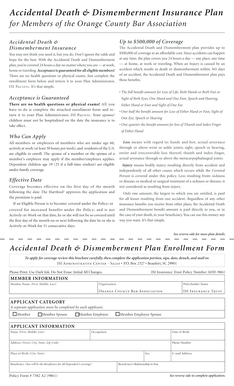 Accidental Death & Dismemberment Insurance Enrollment Form