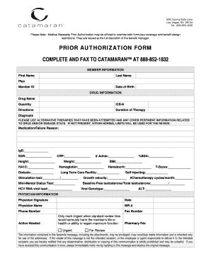 Prior Authorization Form