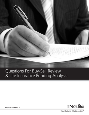 Buy-Sell Agreement Review and Life Insurance Funding Analysis