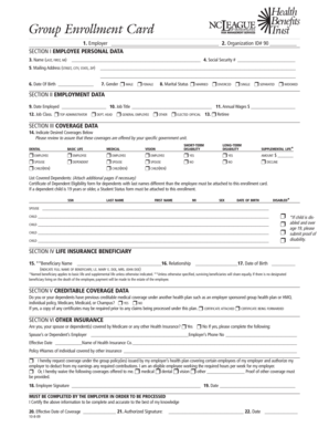 Enrollmentcard 09.pdf - North Carolina League of Municipalities - nclm