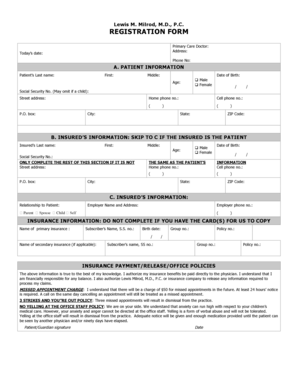 Patient Registration Form