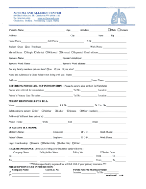 Patient Information Form