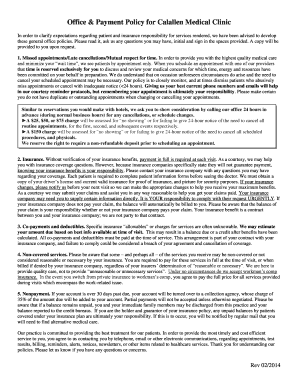 Office & Payment Policy Agreement