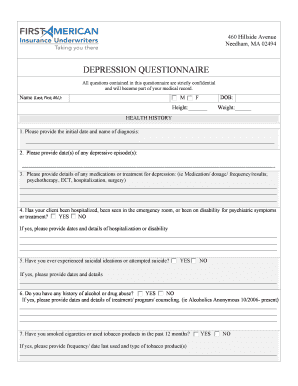 Depression Questionnaire