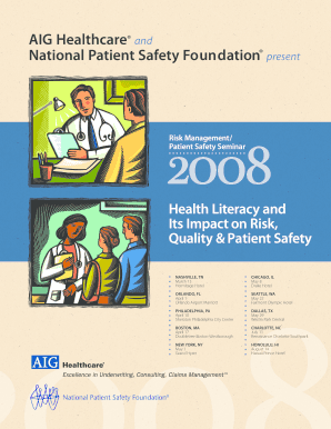 Health Literacy Seminar Registration Form