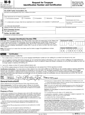 IRS Form W-9