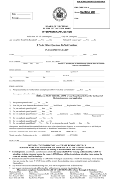 New York City Interpreter Application