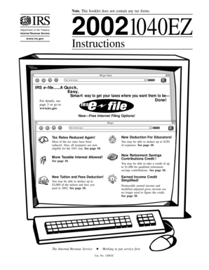 IRS 1040EZ Instructions