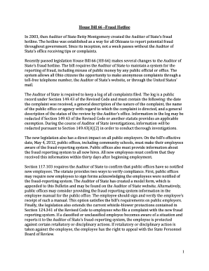 Ohio Auditor of State Fraud Reporting System Acknowledgement