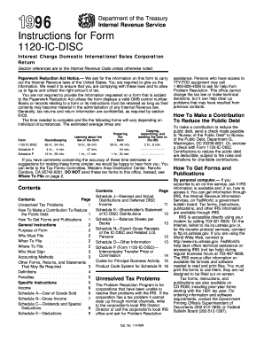 IRS Form 1120-IC-DISC Instructions
