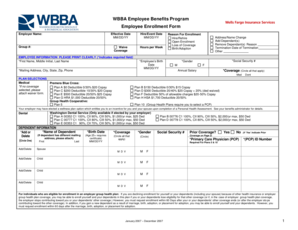 WBBA Employee Benefits Enrollment Form