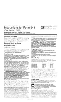 Form 941 Instructions