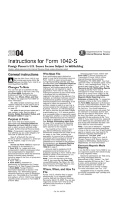 Instructions for Form 1042-S