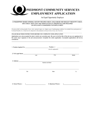 Employment Application