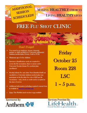 Influenza Immunization Consent Form