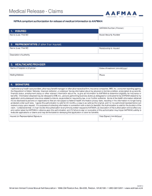 Medical Release Authorization Form