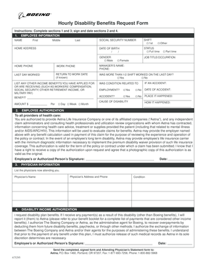 Hourly Disability Benefits Request Form