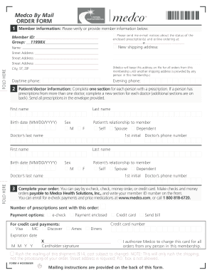 Medco By Mail Order Form