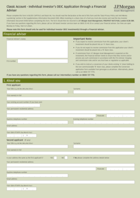 Individual Investor OEIC Application